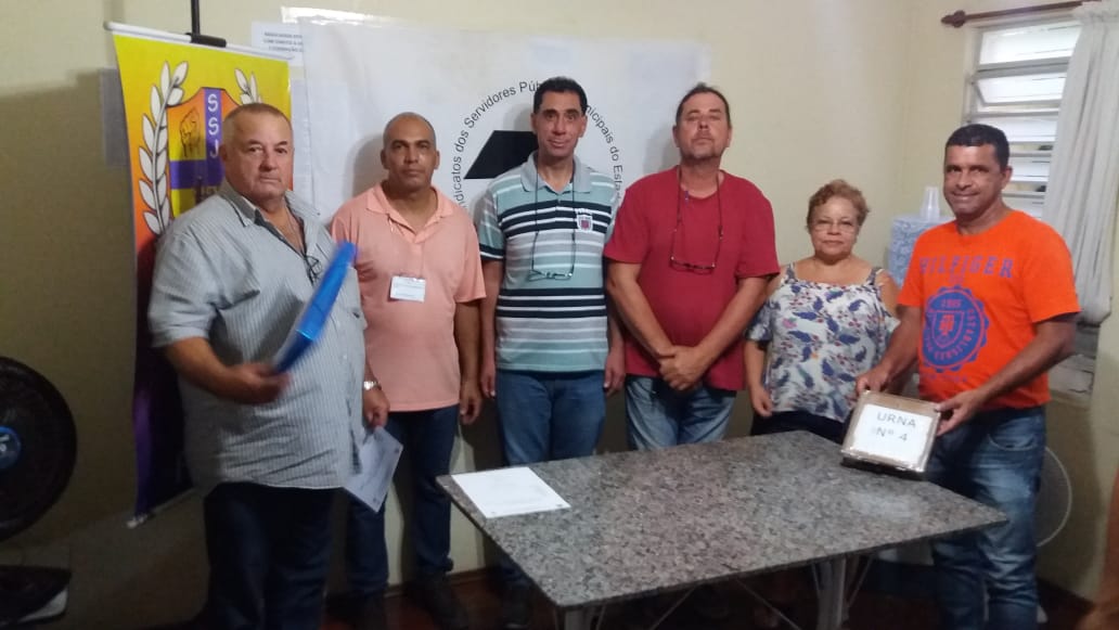 Equipe de eleição da Fesspmesp acompanha eleição no Sindicato dos Servidores de Jaguariúna