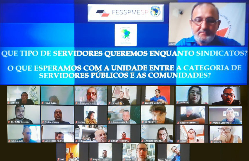 FESSPMESP realiza videoconferência semanal com sindicatos filiados