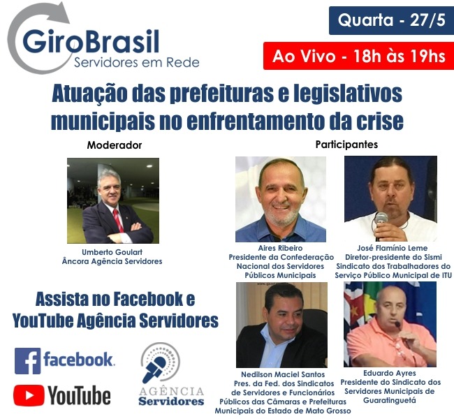 Programa GiroBrasil ao vivo com a participação FESSPMESP