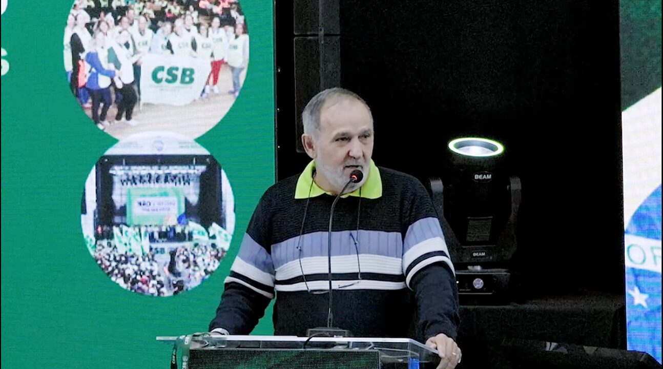 Encontro Nacional da CSB | Assista ao depoimento do presidente Aires Ribeiro contra a precarização das condições de trabalho
