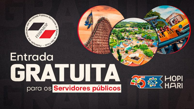 HOPI HARI | Servidores públicos têm entrada GRATUITA no parque até 28 de fevereiro. Aproveite e divirta-se!