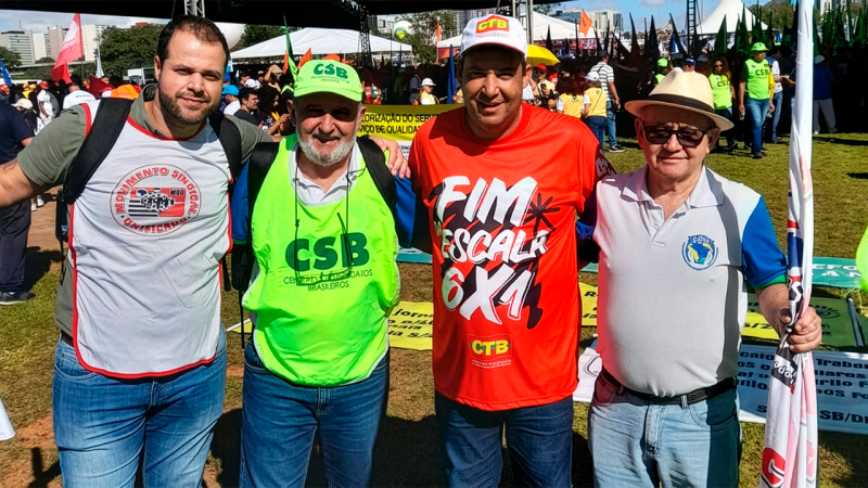 Fesspmesp marca presença na “3ª Marcha da Classe Trabalhadora” e lidera luta por negociação no serviço público