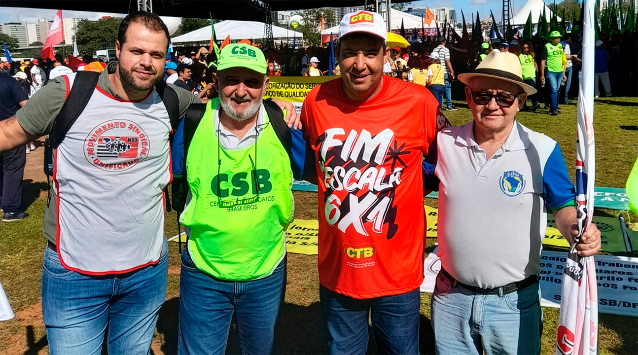 Fesspmesp marca presença na “3ª Marcha da Classe Trabalhadora” e lidera luta por negociação no serviço público